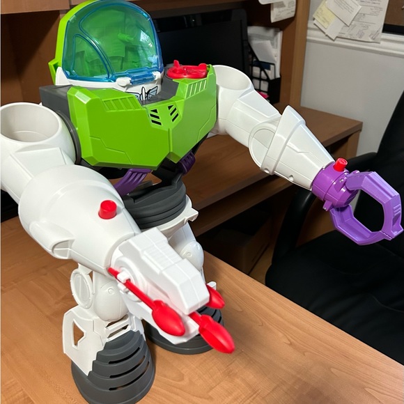 Imaginext Disney Toy Story 4 Buzz Lightyear robot large size with figures lot 7 - Picture 5 of 7